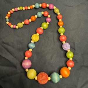 Wood Ball Necklace